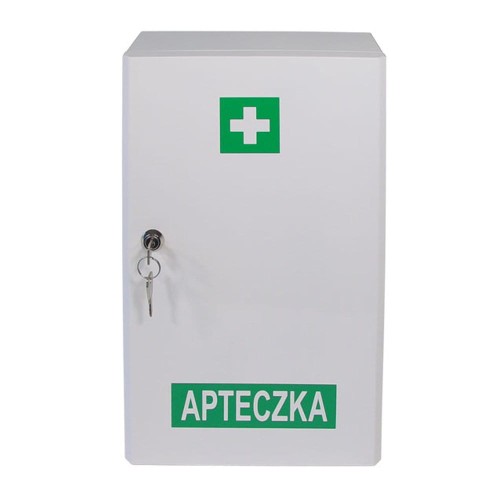 Apteczka przemysłowa pierwszej pomocy VERA2 DIN 13157 w szafce metalowej