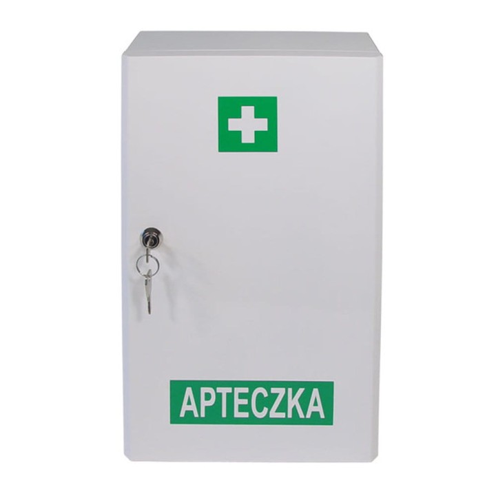 Apteczka przemysłowa pierwszej pomocy VERA2 DIN 13157 w szafce metalowej