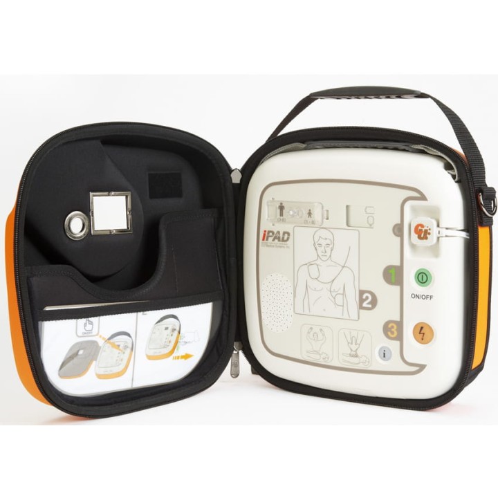 Defibrylator AED iPAD SP1 z torbą, baterią i elektrodami