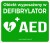 Szafka / skrzynka na defibrylator AED, wewnętrzna z kluczem