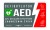 Szafka / skrzynka na defibrylator AED, wewnętrzna z kluczem