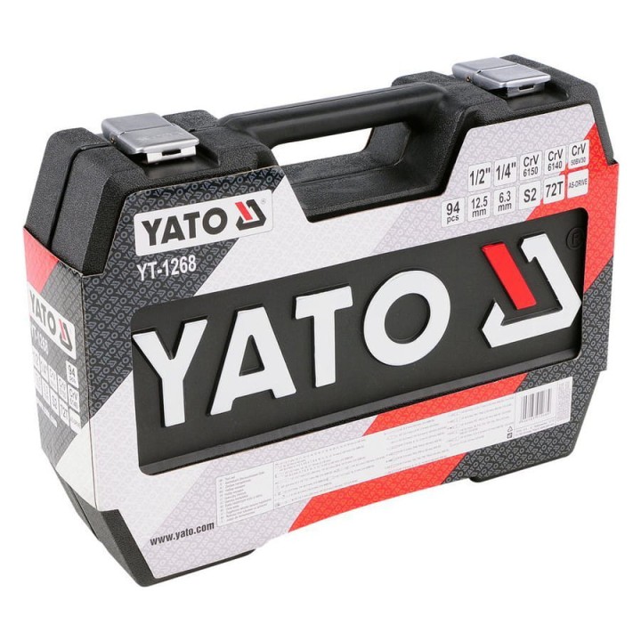 Zestaw narzędziowy YATO mały 1/2" + 1/4" kpl. 94 szt