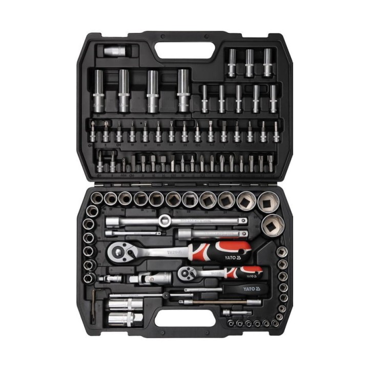 Zestaw narzędziowy YATO mały 1/2" + 1/4" kpl. 94 szt
