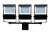 Maszt oświetleniowy LED 3 x 100W IP-65 z windą, wysokość 3.38 m