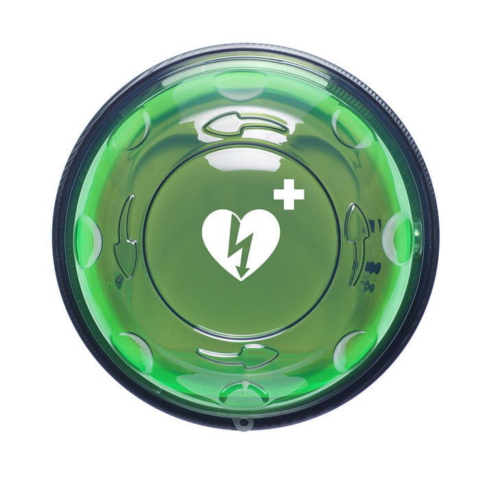Kapsuła zewnętrzna dla AED - Rotaid Transparent Green 24/7 z modułem zarządzania