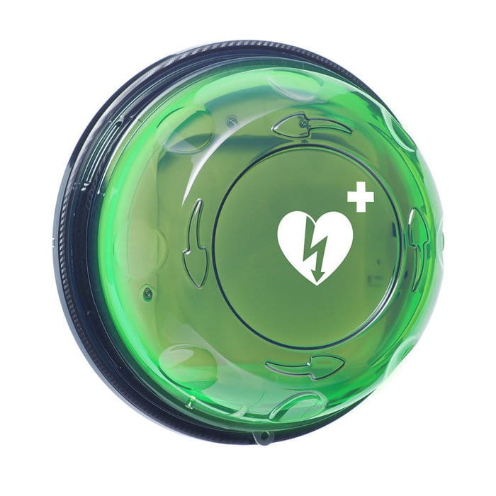 Kapsuła zewnętrzna dla AED - Rotaid Transparent Green 24/7 z modułem zarządzania