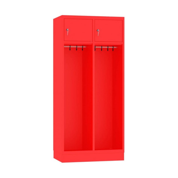 Szafa ubraniowa STR400/2b na cokole, podwójna