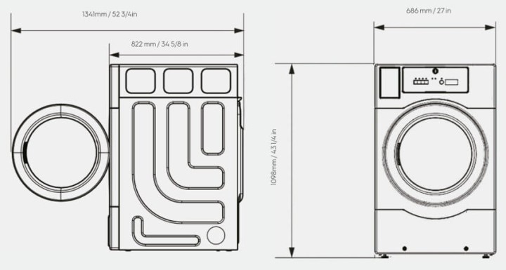 Suszarka bębnowa Electrolux Professional myPRO XL TE1120E (na max 2 ubrania specjalne)
