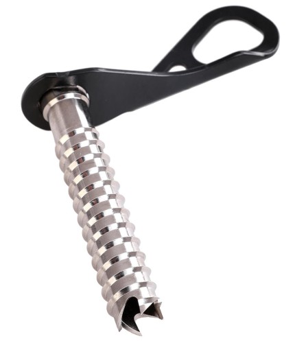 Śruba lodowa Climbing Technology z zaczepem do liny asekuracyjnej