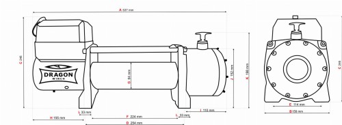 Wyciągarka samochodowa Dragon Winch DWM 13000 HD Maverick