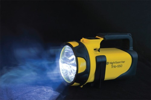 Szperacz NightSearcher TRIO 550, ładowalny 12+24V, 230V, 550 lm, IP-54
