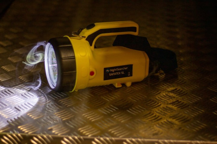 Latarka NightSearcher Sigma RSL370, ładowalna 230V (stacja dokująca), 370 lm, IP-64, ATEx