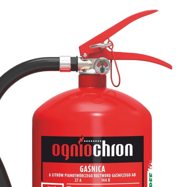 Gaśnica pianowa bez fluoru 6l GPN-6x AB/FF