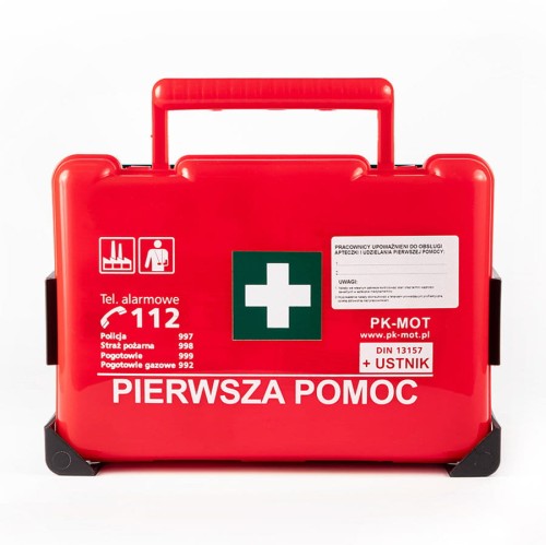 Apteczka przemysłowa BDw Standard DIN 13164 kolor czerwony