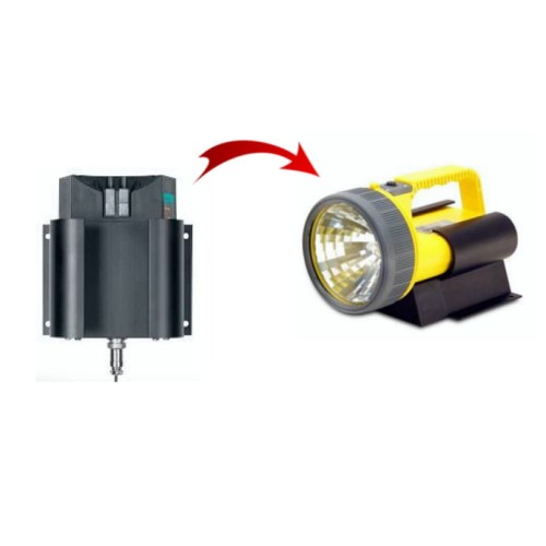 Ładowarki 12-24  + 230V do latarki MICA IL-800 - 2 bazy i ładowarka 12-24V + adapter 230V