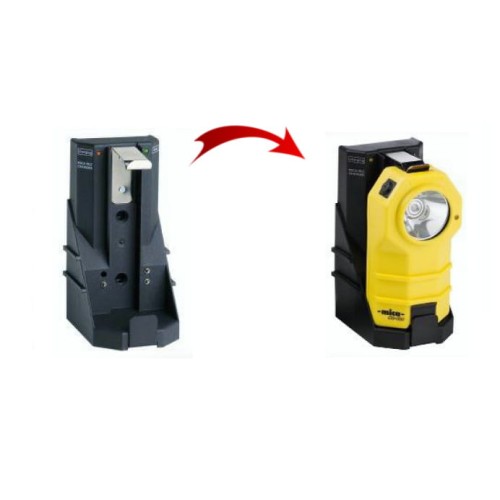 Ładowarki 12-24 + 230V do latarki kątowej MICA ML-808 - 2 bazy i ładowarka 12-24V + adapter 230V