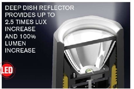 Latarka do hełmu Peli 2410 Z0 LED, bateryjna, ATEx strefa 0