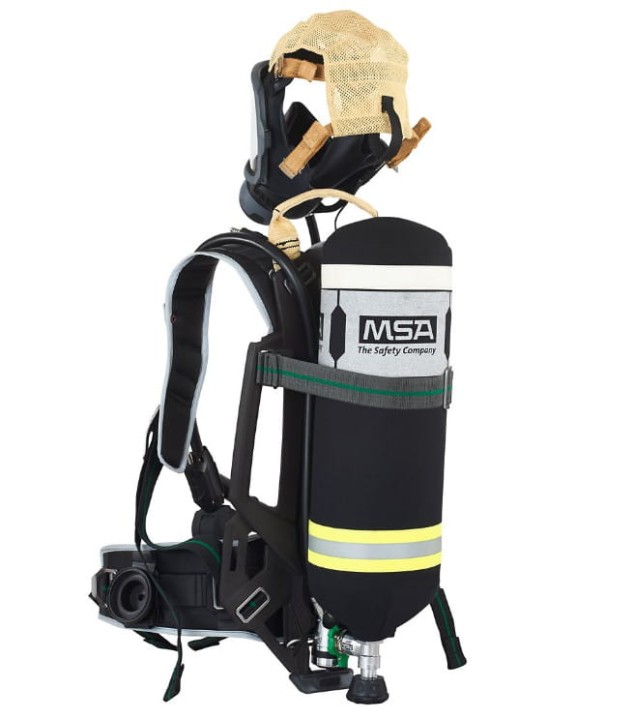 Aparat oddechowy powietrzny MSA M1 FIX G1 - M1 FIX + automat M1 + maska G1 + butla stal. 6 l/ 300 bar