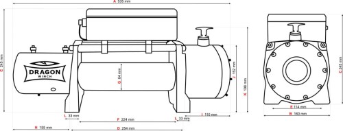Wyciągarka samochodowa Dragon Winch DWM 12000 HD Maverick