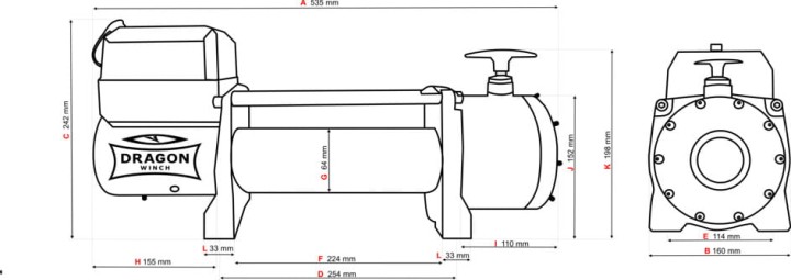 Wyciągarka samochodowa Dragon Winch DWT 14000 HD Truck