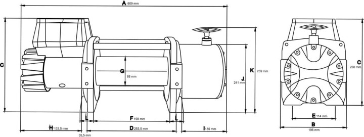 Wyciągarka samochodowa Dragon Winch DWT 18000 HD Truck