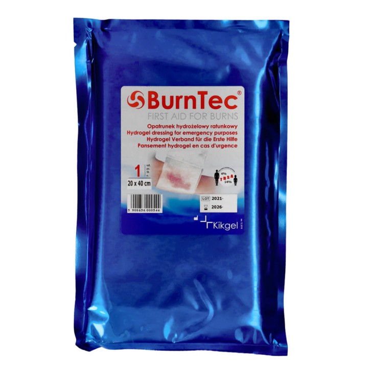 Opatrunek hydrożelowy BurnTec, sterylny, 20x40 cm