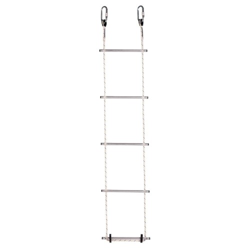 Drabina linowa 15m szczeble aluminiowe, obciążenie 120kg