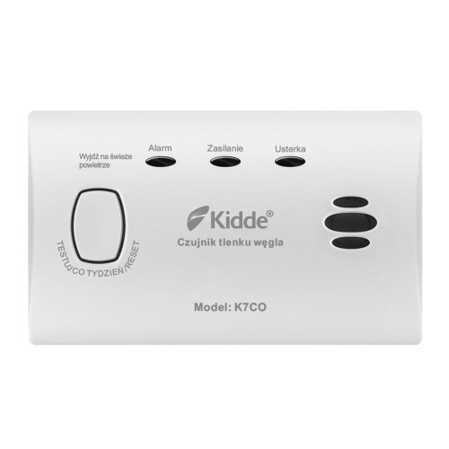 Czujnik tlenku węgla (czadu) Kidde K7CO (10 lat gw.)