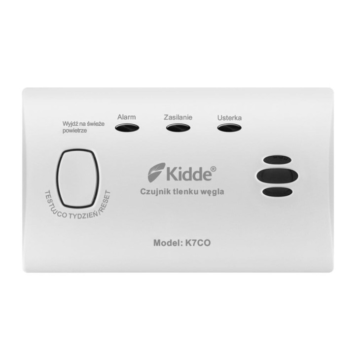 Czujnik tlenku węgla (czadu) Kidde K7CO (10 lat gw.)