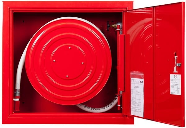 Hydrant wewnętrzny W-25/20 wnękowy (podtynkowy) z wężem półsztywnym 25mm dł. 20m