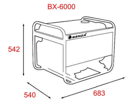 Agregat prądotwórczy 1-faz Benza BX-6000 AVR EKO