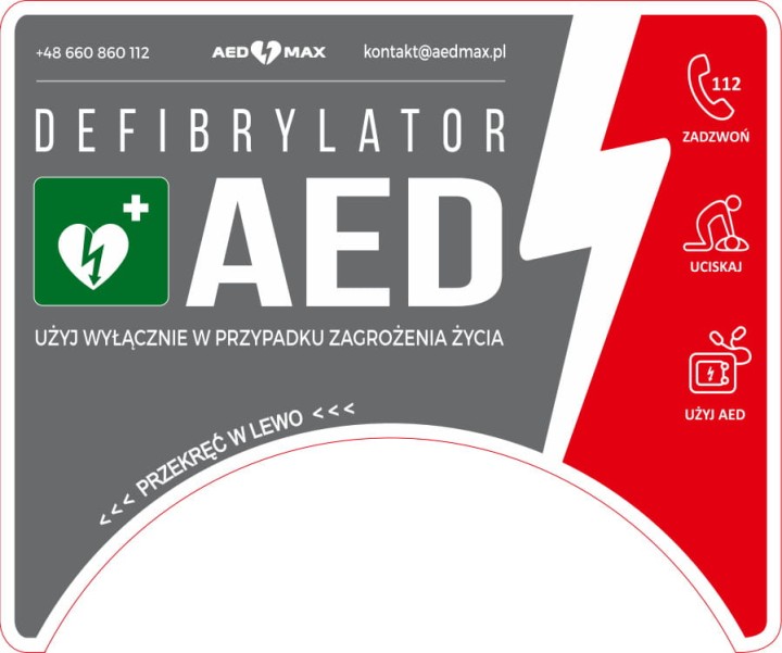 Kapsuła wewnętrzna dla AED - Rotaid Transparent Green + alarm