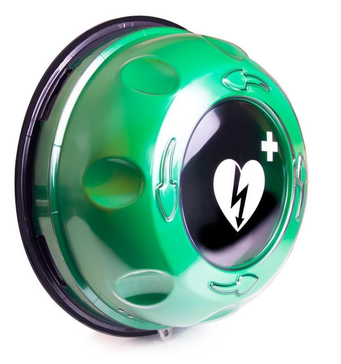 Kapsuła wewnętrzna dla AED - Rotaid Transparent Green + alarm