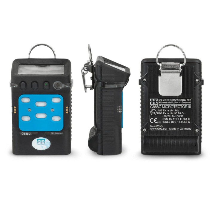 Miernik - detektor wielogazowy GfG Microtector III G888C/4 - 4 gazy